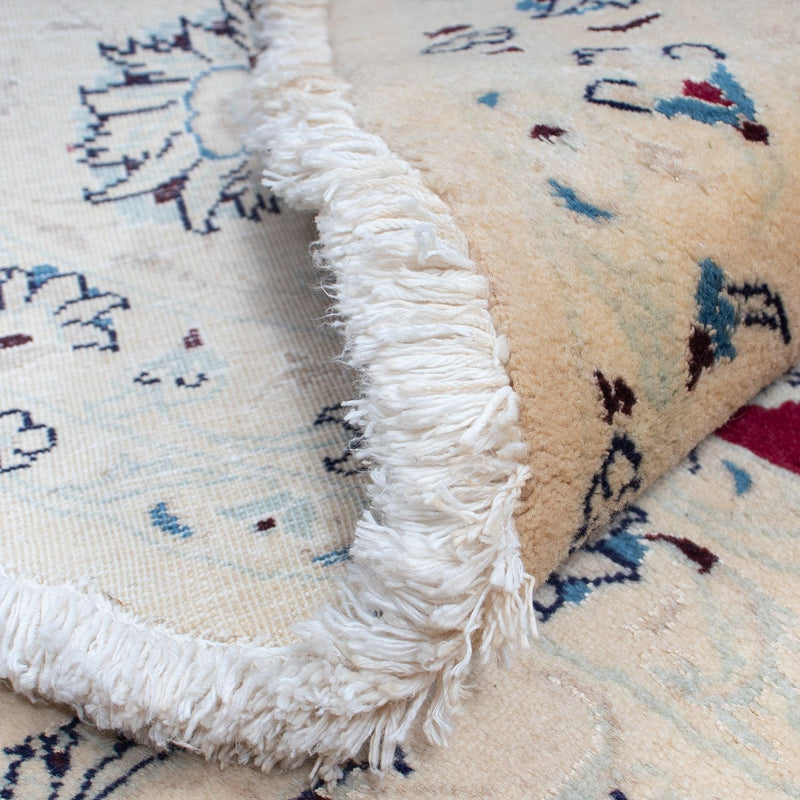 Dywan perski - Nain okrągły  - 242 x 242 cm - ciemna czerwień