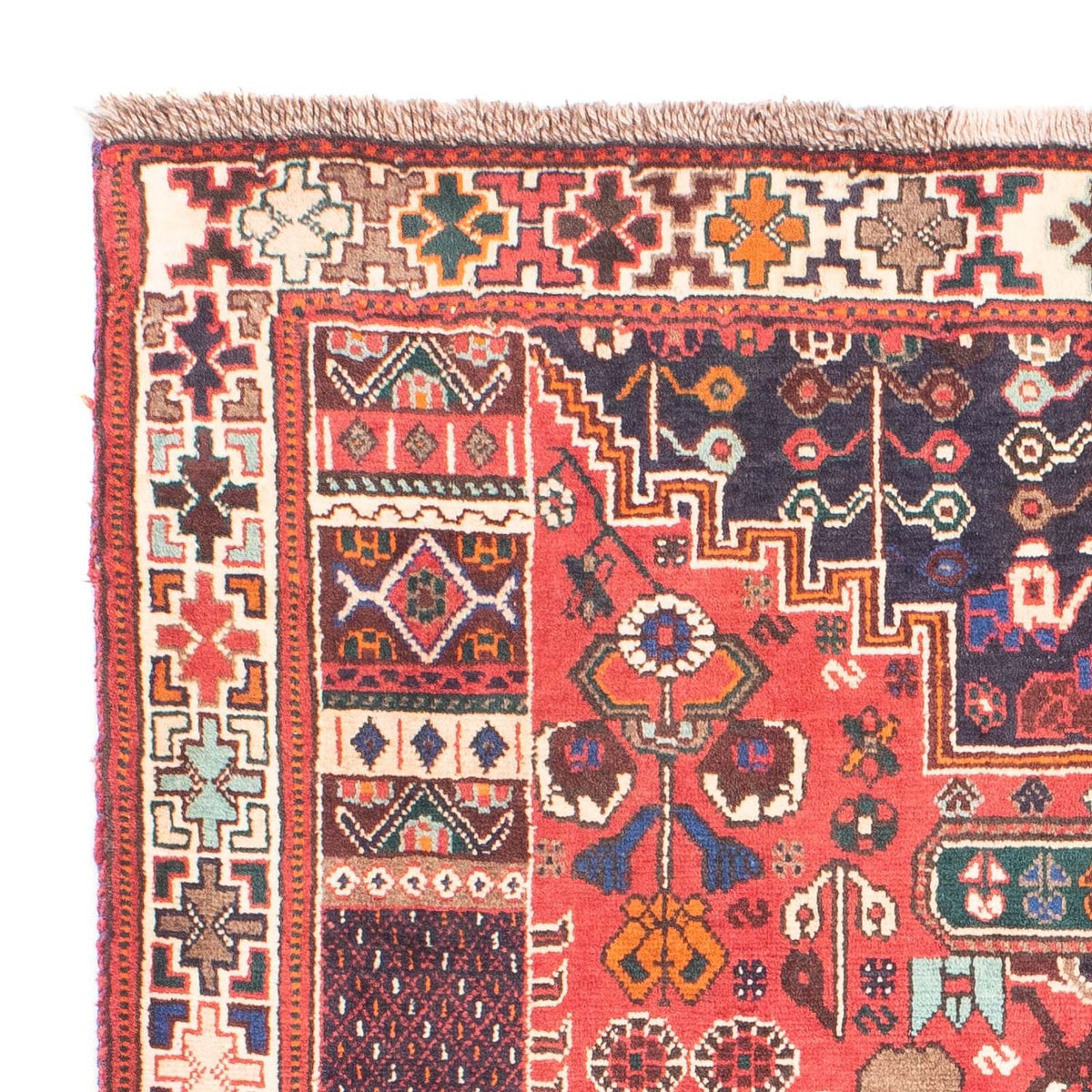 Perski dywan - Nomadyczny - 154 x 100 cm - czerwony