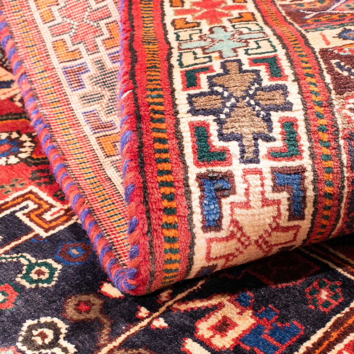 Perski dywan - Nomadyczny - 154 x 100 cm - czerwony