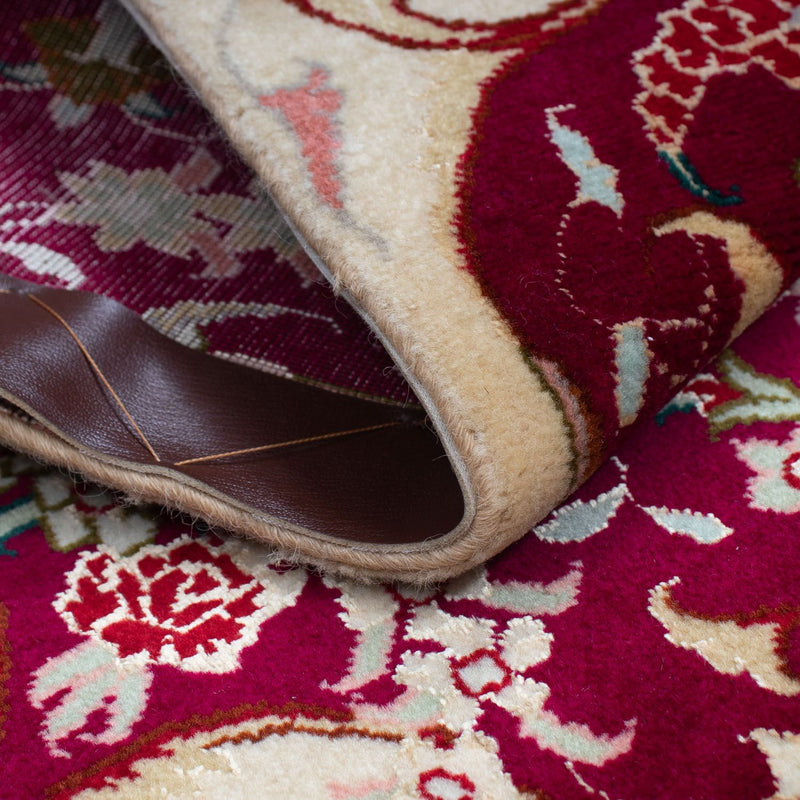 Dywan perski - Tabriz - Królewski - 90 x 60 cm - ciemna czerwień