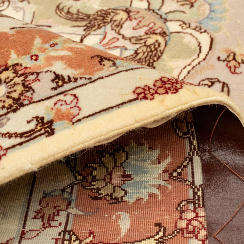 Dywan perski - Tabriz - Królewski - 143 x 102 cm - beżowy