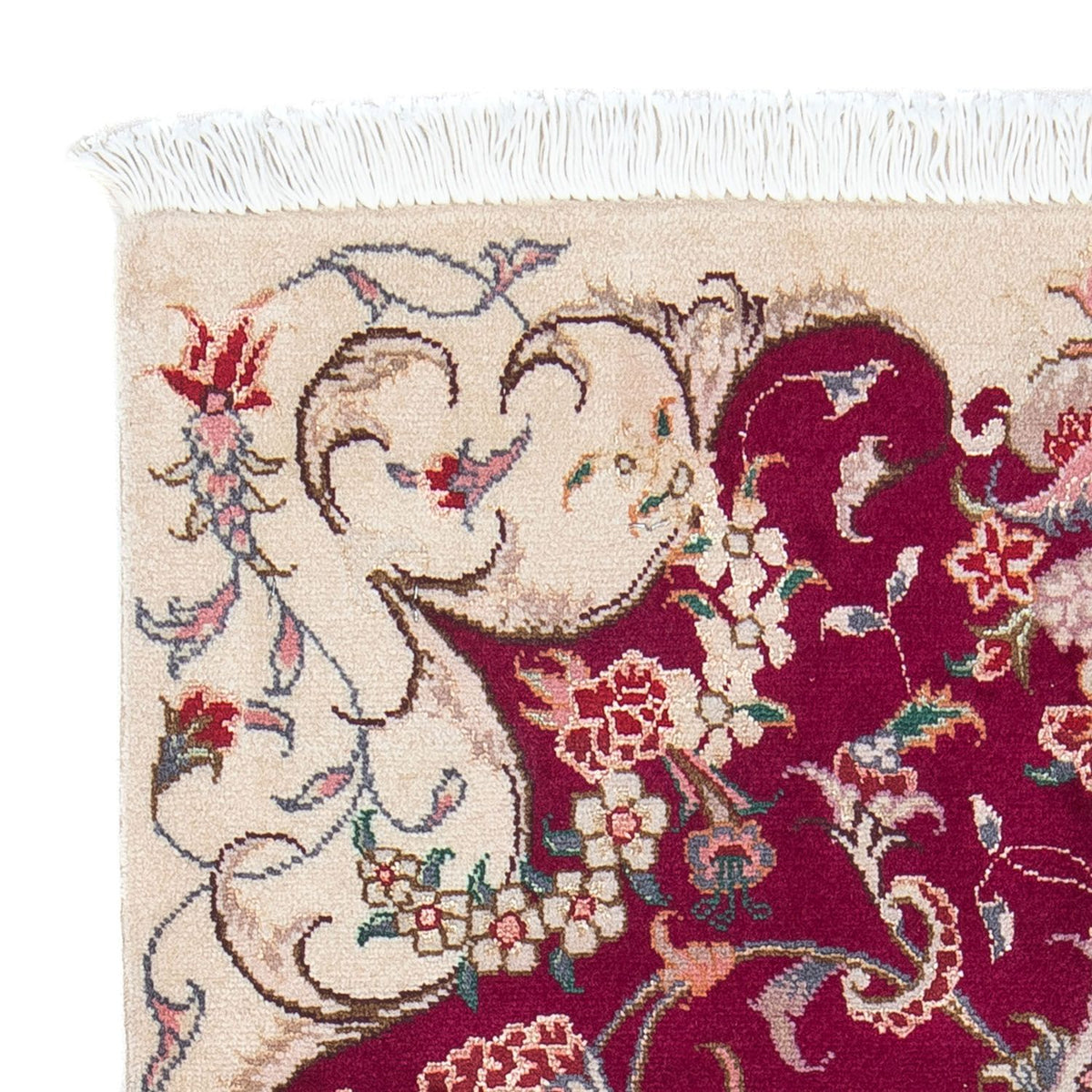 Dywan perski - Tabriz - Królewski - 90 x 60 cm - ciemna czerwień