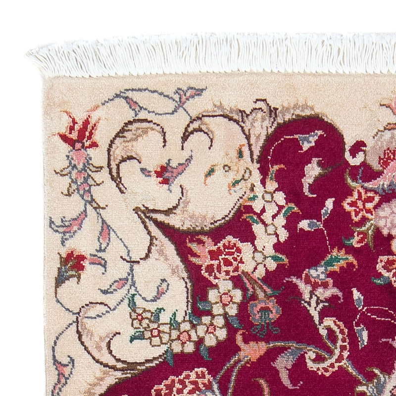 Dywan perski - Tabriz - Królewski - 90 x 60 cm - ciemna czerwień