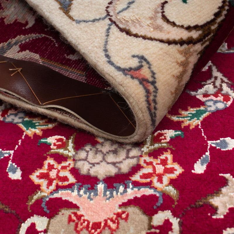 Dywan perski - Tabriz - Królewski - 90 x 60 cm - ciemna czerwień