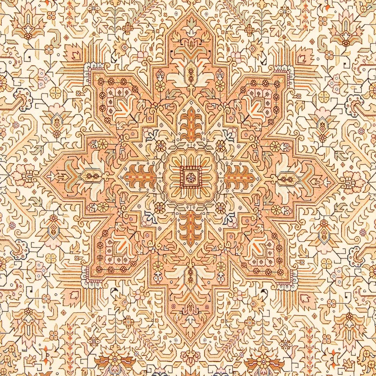 Dywan perski - Tabriz - Królewski - 308 x 202 cm - beżowy