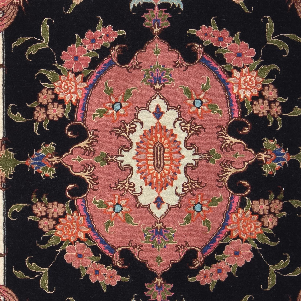 Dywan perski - Tabriz - Królewski - 90 x 60 cm - ciemnoniebieski