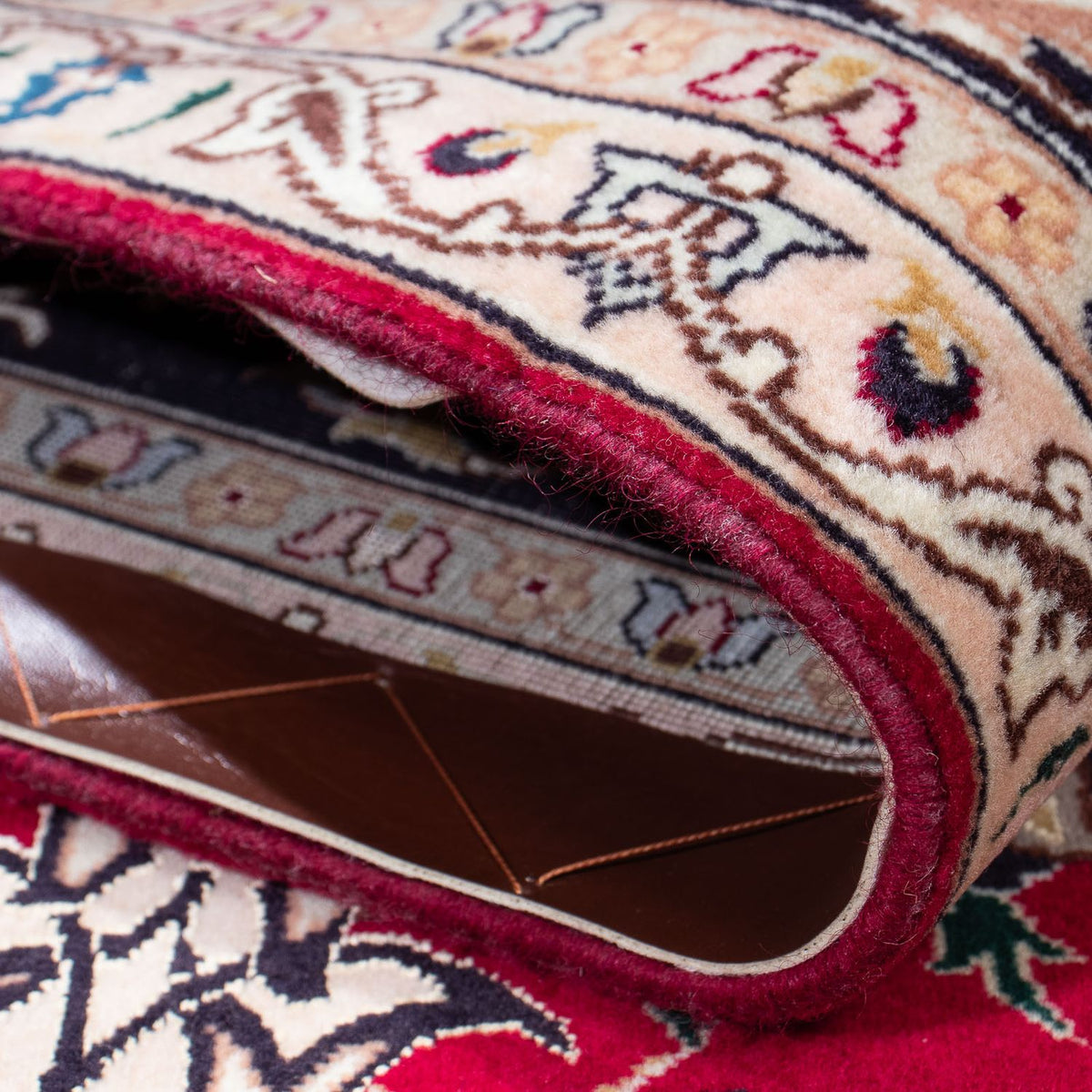 Dywan perski - Tabriz - Królewski - 202 x 152 cm - czerwony