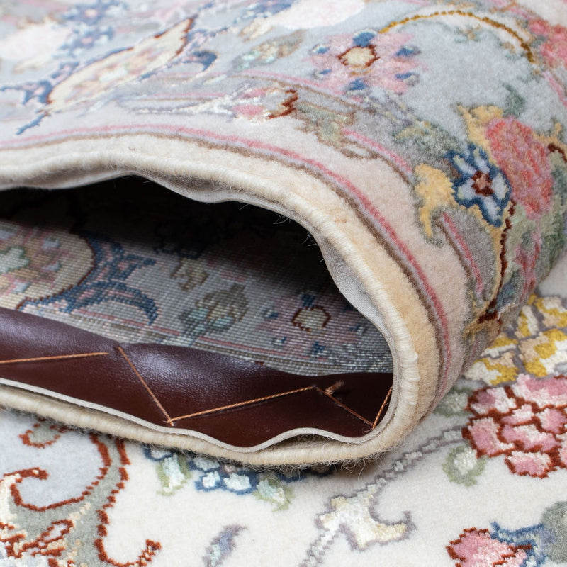 Biegacz Dywan perski - Tabriz - Królewski - 355 x 92 cm - beżowy