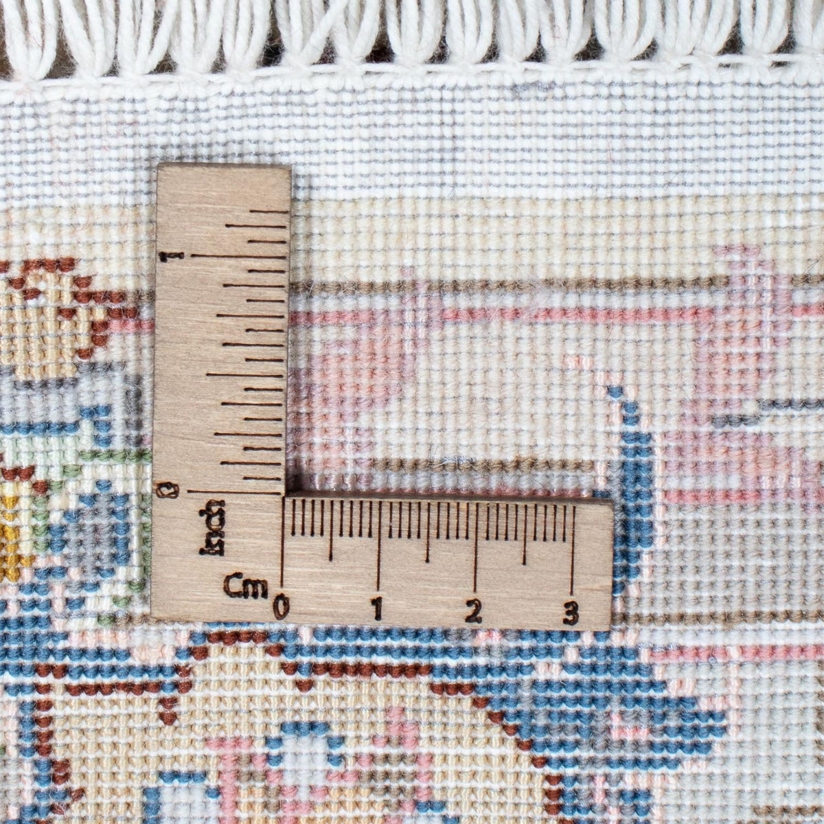 Biegacz Dywan perski - Tabriz - Królewski - 355 x 92 cm - beżowy