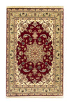 Tabriz - 50 Raj Dywan 99x150cm - Dywan perski - Prostokątny / Czerwony / 99 x 150 cm Prostokątny
