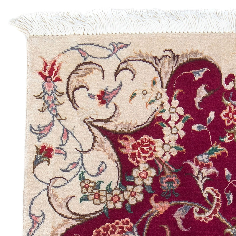 Dywan perski - Tabriz - Królewski - 90 x 60 cm - ciemna czerwień