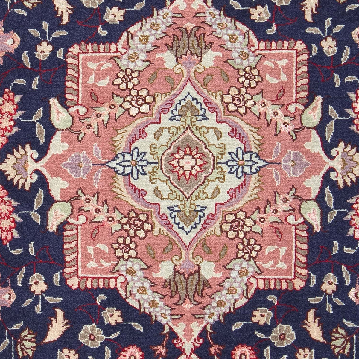 Dywan perski - Tabriz - Królewski - 90 x 60 cm - ciemnoniebieski