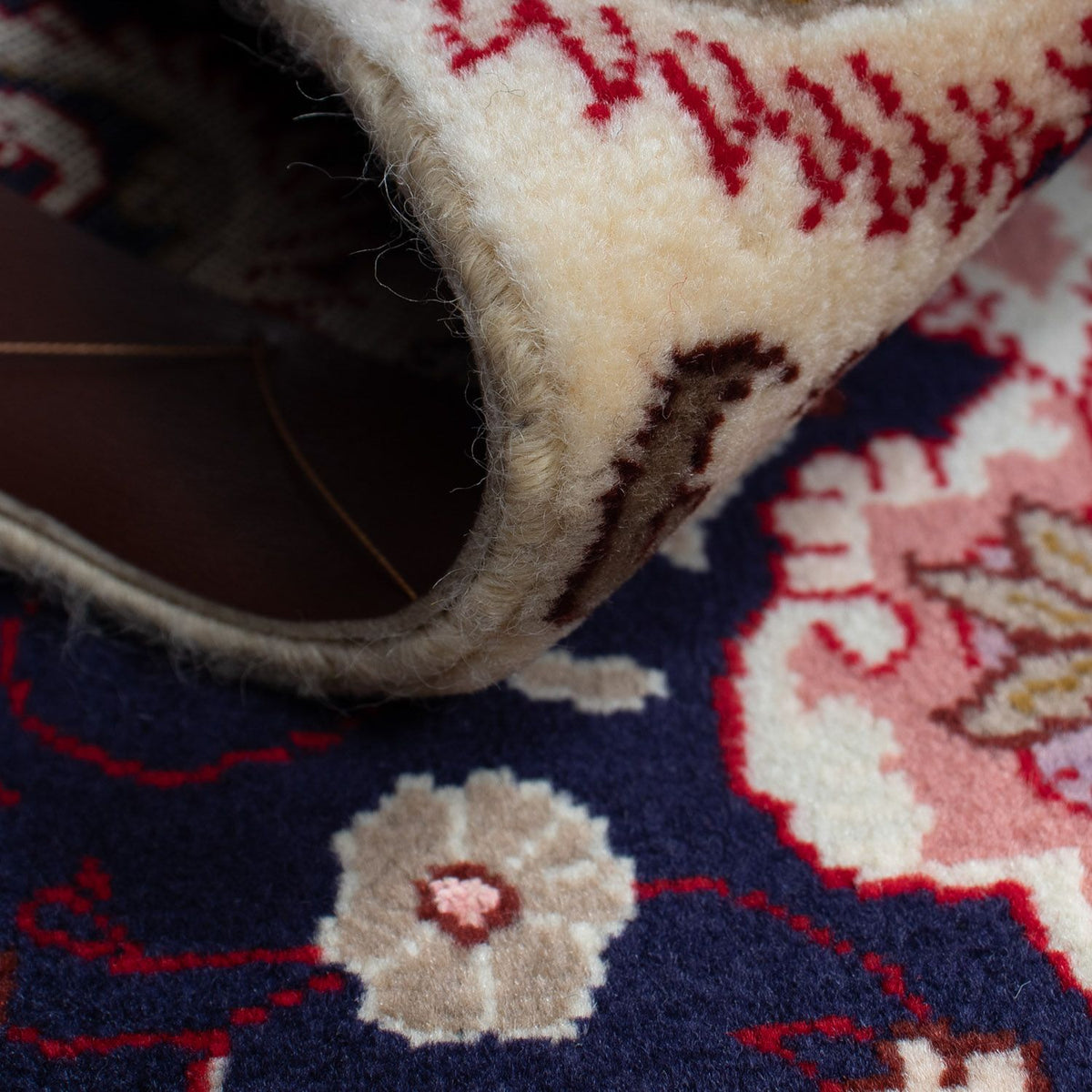 Dywan perski - Tabriz - Królewski - 90 x 60 cm - ciemnoniebieski