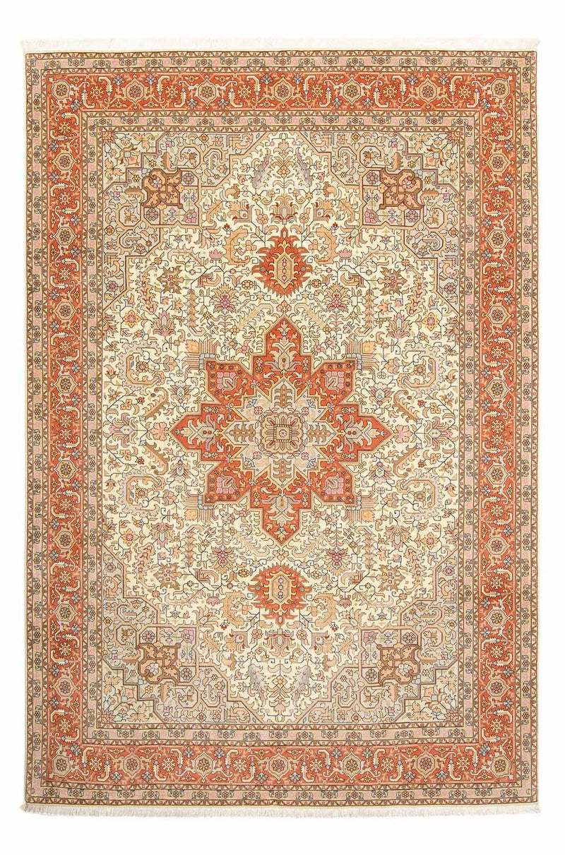 Dywan perski - Tabriz - Królewski - 300 x 204 cm - beżowy