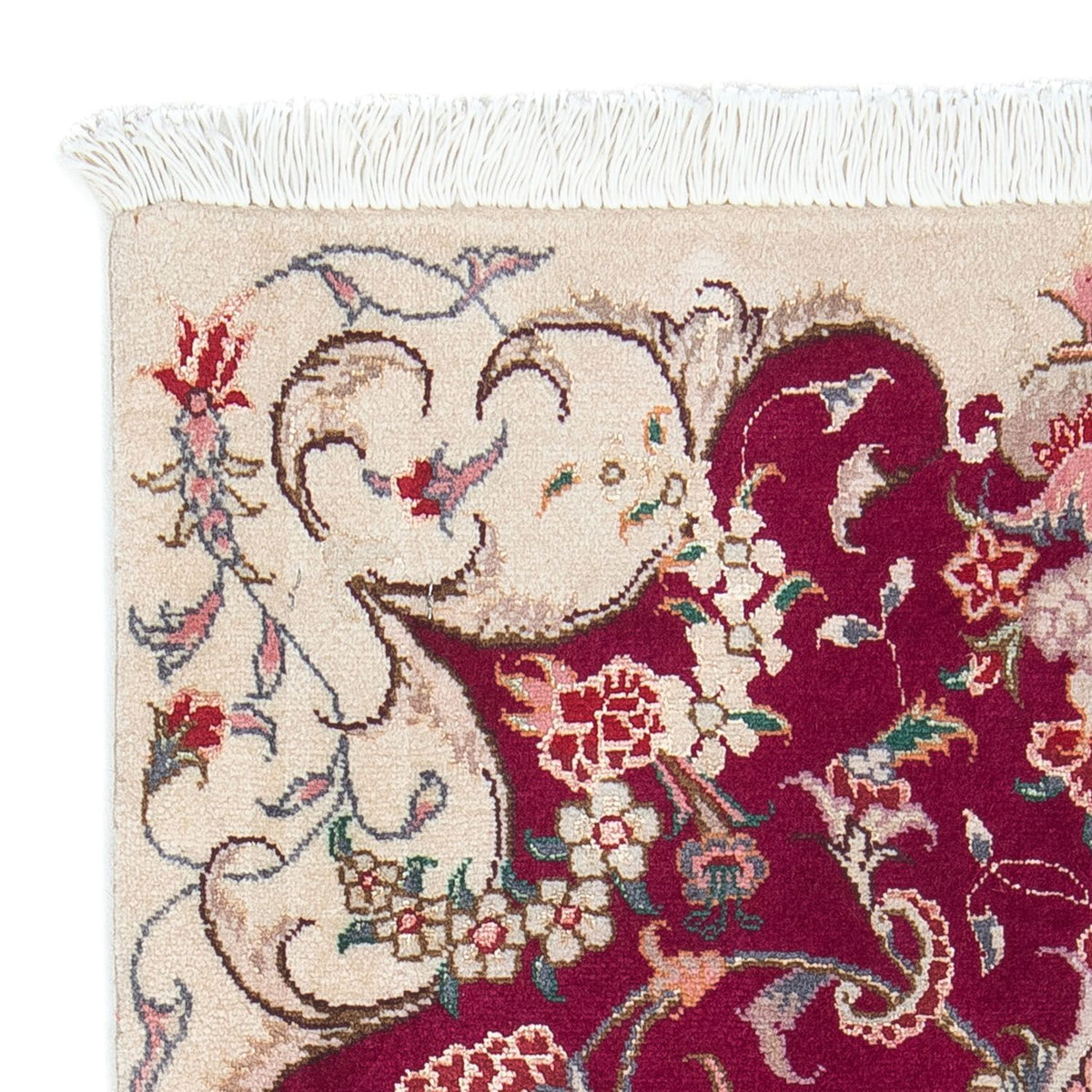 Dywan perski - Tabriz - Królewski - 90 x 60 cm - ciemna czerwień