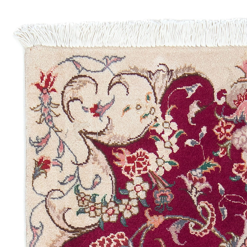 Dywan perski - Tabriz - Królewski - 90 x 60 cm - ciemna czerwień