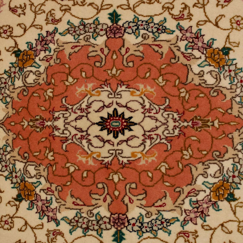 Dywan perski - Tabriz - Królewski - 153 x 102 cm - beżowy