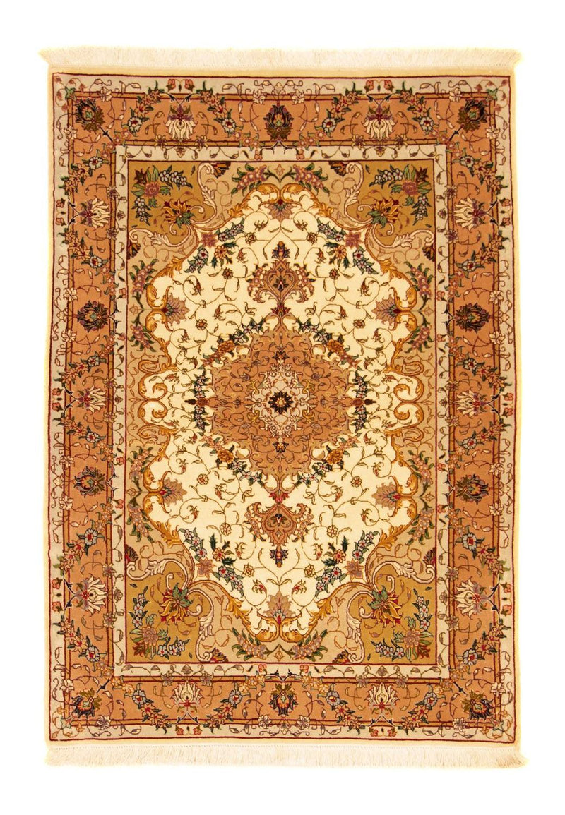 Dywan perski - Tabriz - Królewski - 150 x 103 cm - beżowy