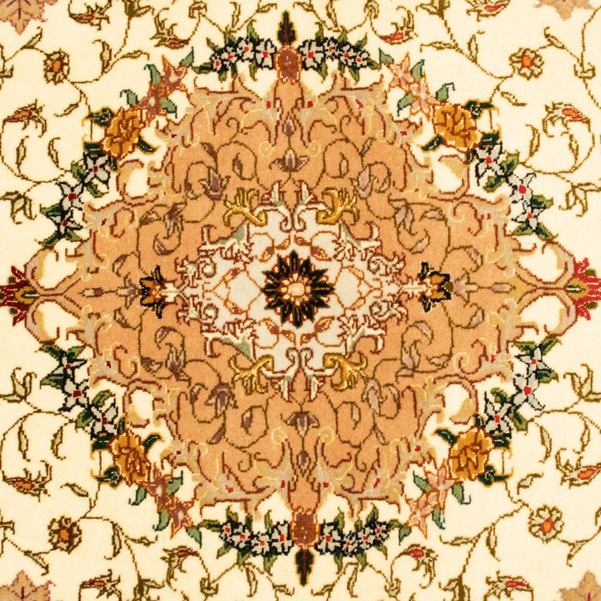 Dywan perski - Tabriz - Królewski - 150 x 103 cm - beżowy