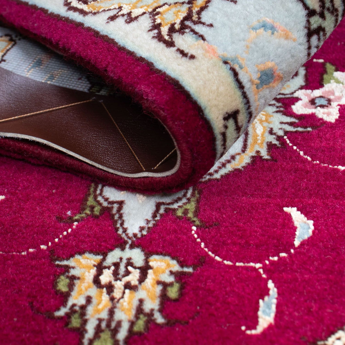 Dywan perski - Tabriz - Królewski - 90 x 60 cm - ciemna czerwień