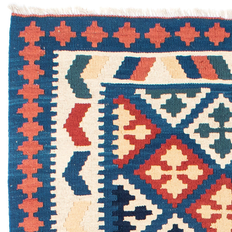 Dywan Kelim - Orientalny - 170 x 128 cm - niebieski