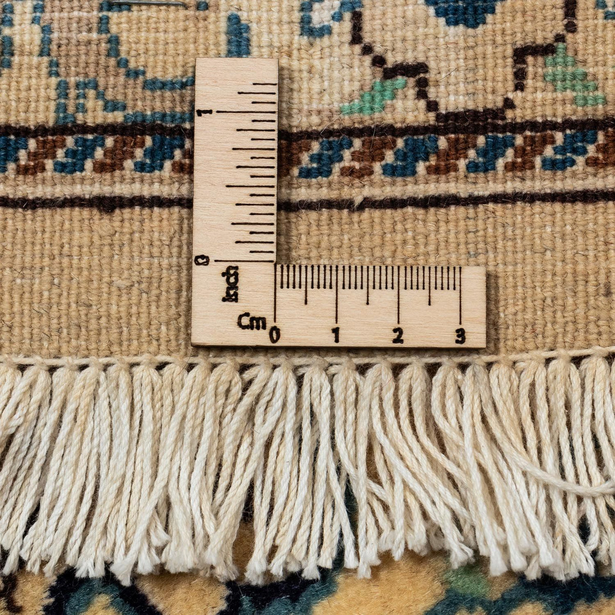 Dywan perski - Nain - Królewski - 343 x 242 cm - jasnobrązowy