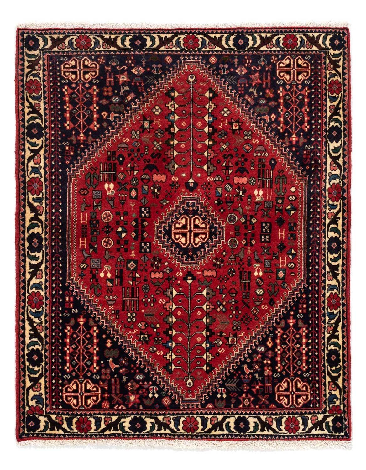 Perski dywan - Nomadyczny - 135 x 104 cm - ciemnoniebieski