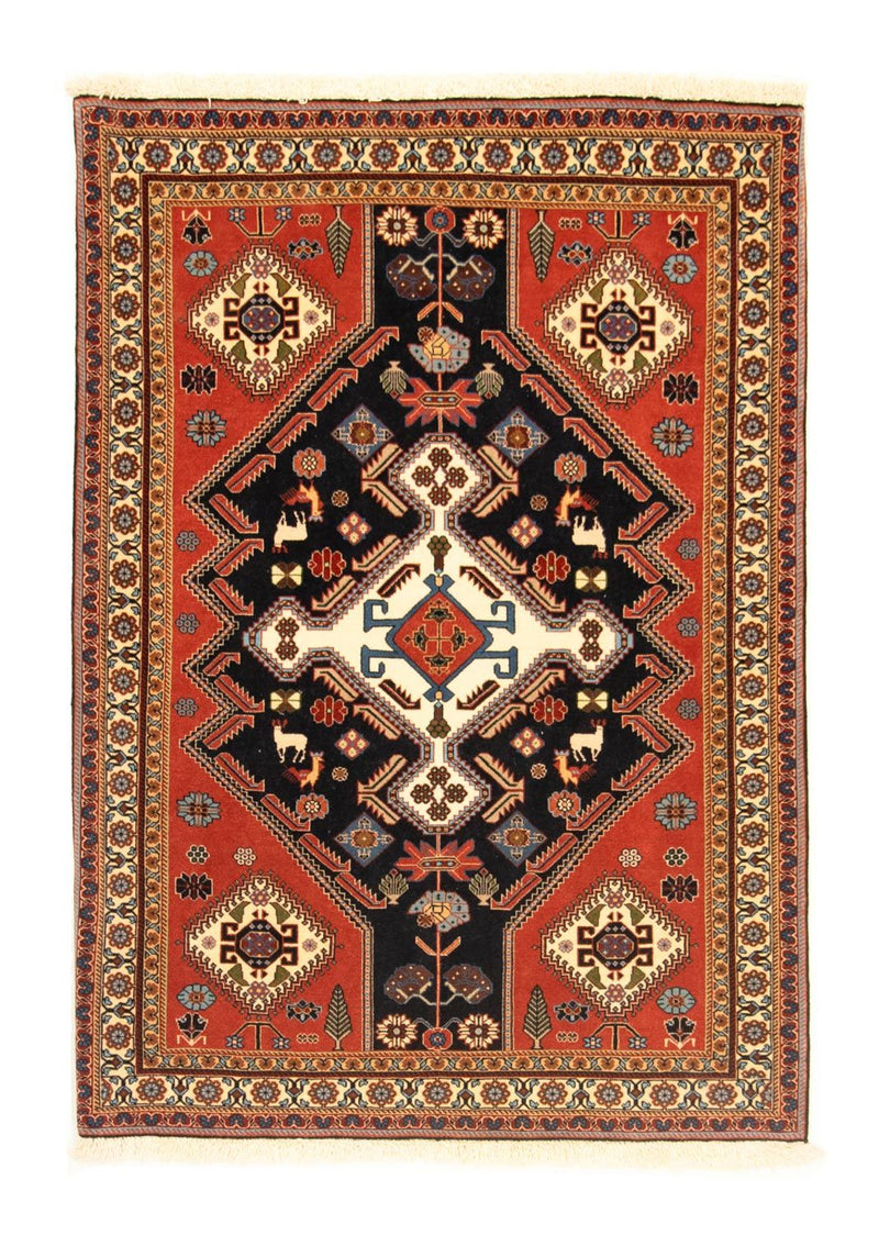 Perski dywan - Nomadyczny - 152 x 113 cm - ciemnoniebieski