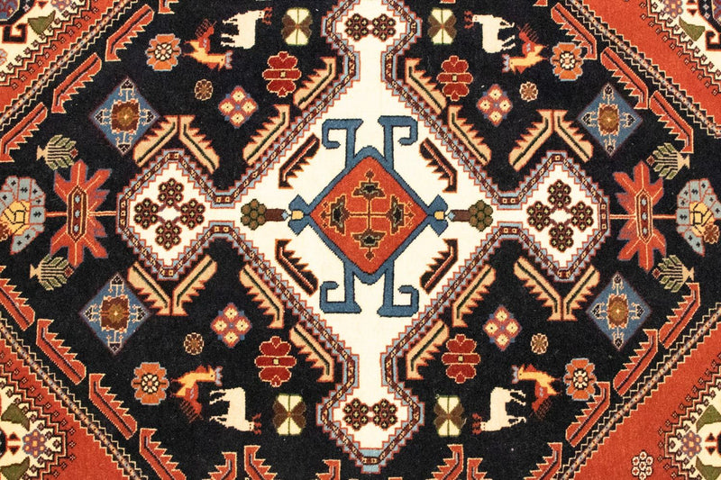 Perski dywan - Nomadyczny - 152 x 113 cm - ciemnoniebieski