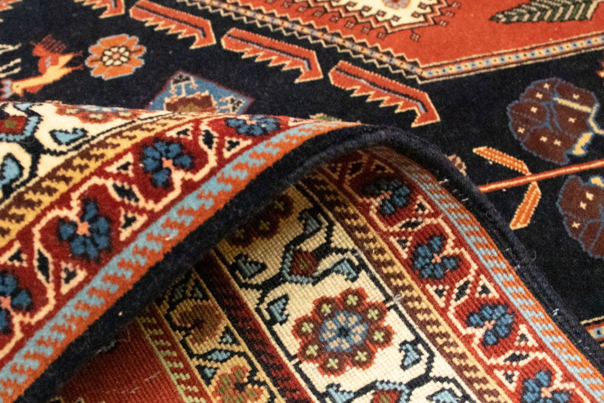 Perski dywan - Nomadyczny - 152 x 113 cm - ciemnoniebieski