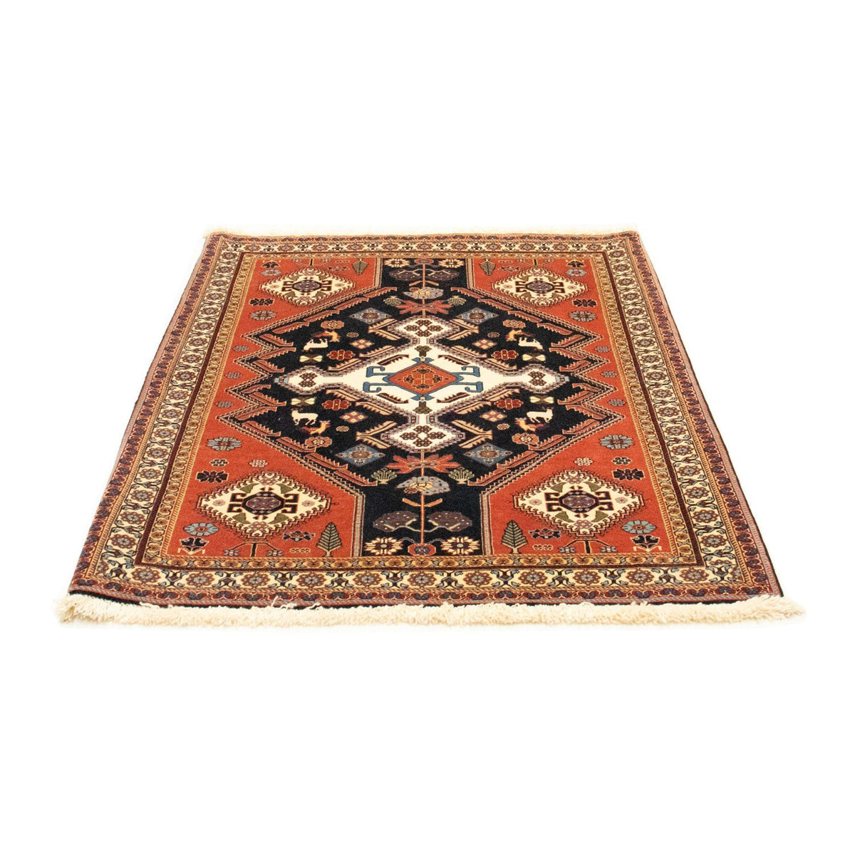 Perski dywan - Nomadyczny - 152 x 113 cm - ciemnoniebieski