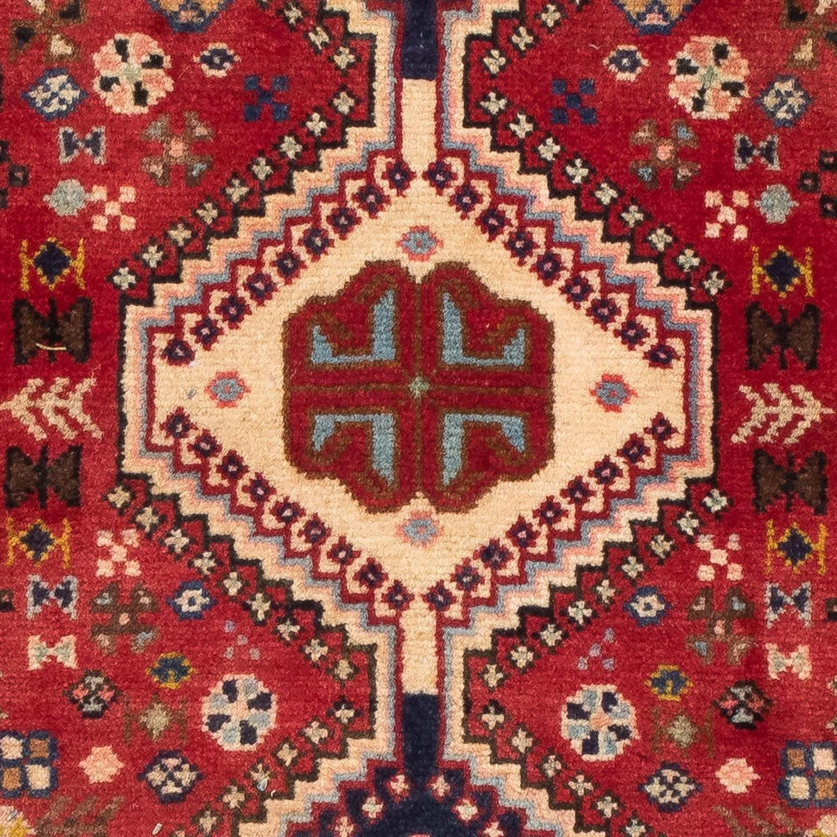 Perski dywan - Nomadyczny - 125 x 80 cm - czerwony