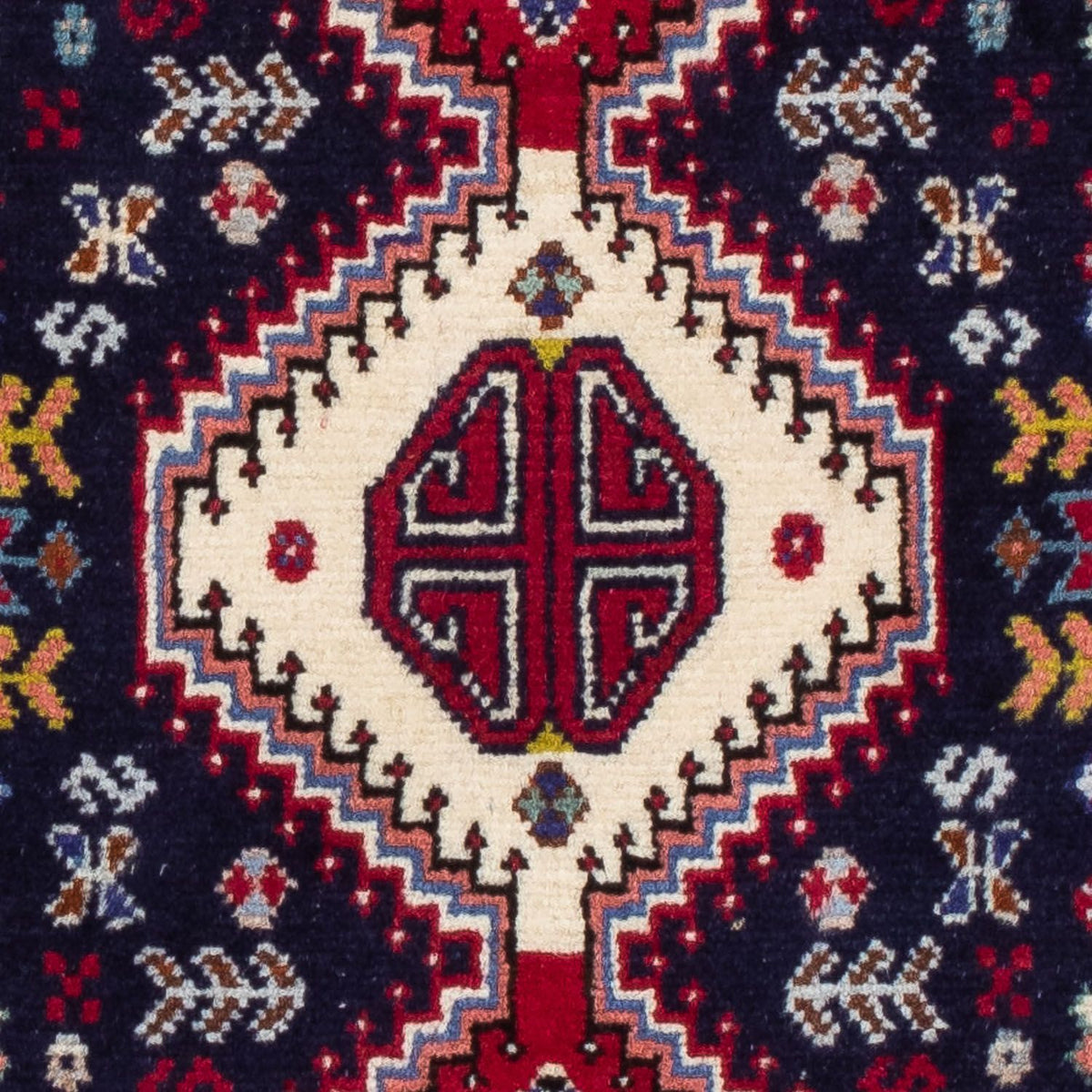 Perski dywan - Nomadyczny - 130 x 78 cm - ciemnoniebieski