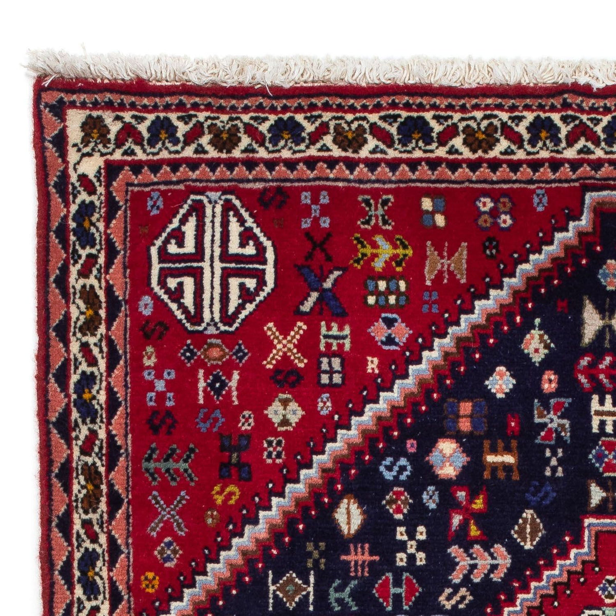 Perski dywan - Nomadyczny - 130 x 78 cm - ciemnoniebieski