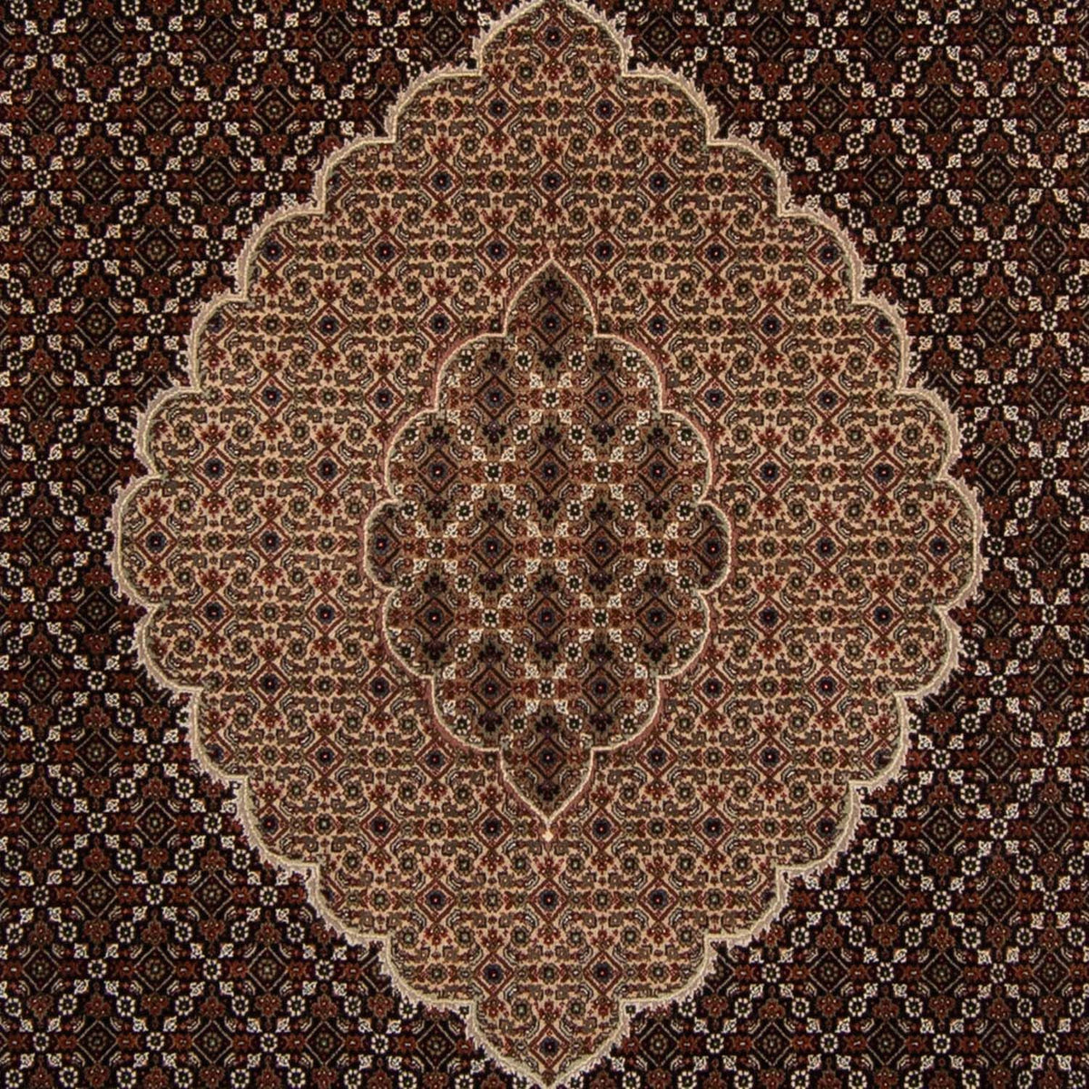 Dywan perski - Tabriz - 299 x 240 cm - ciemnoniebieski