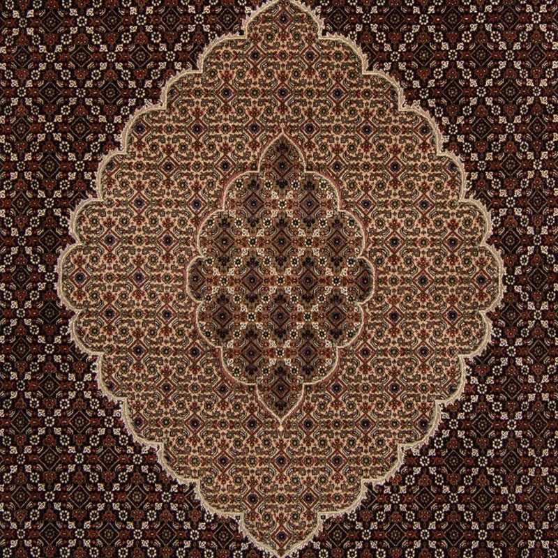 Dywan perski - Tabriz - 299 x 240 cm - ciemnoniebieski