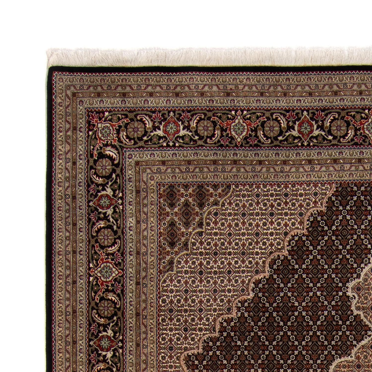 Dywan perski - Tabriz - 299 x 240 cm - ciemnoniebieski