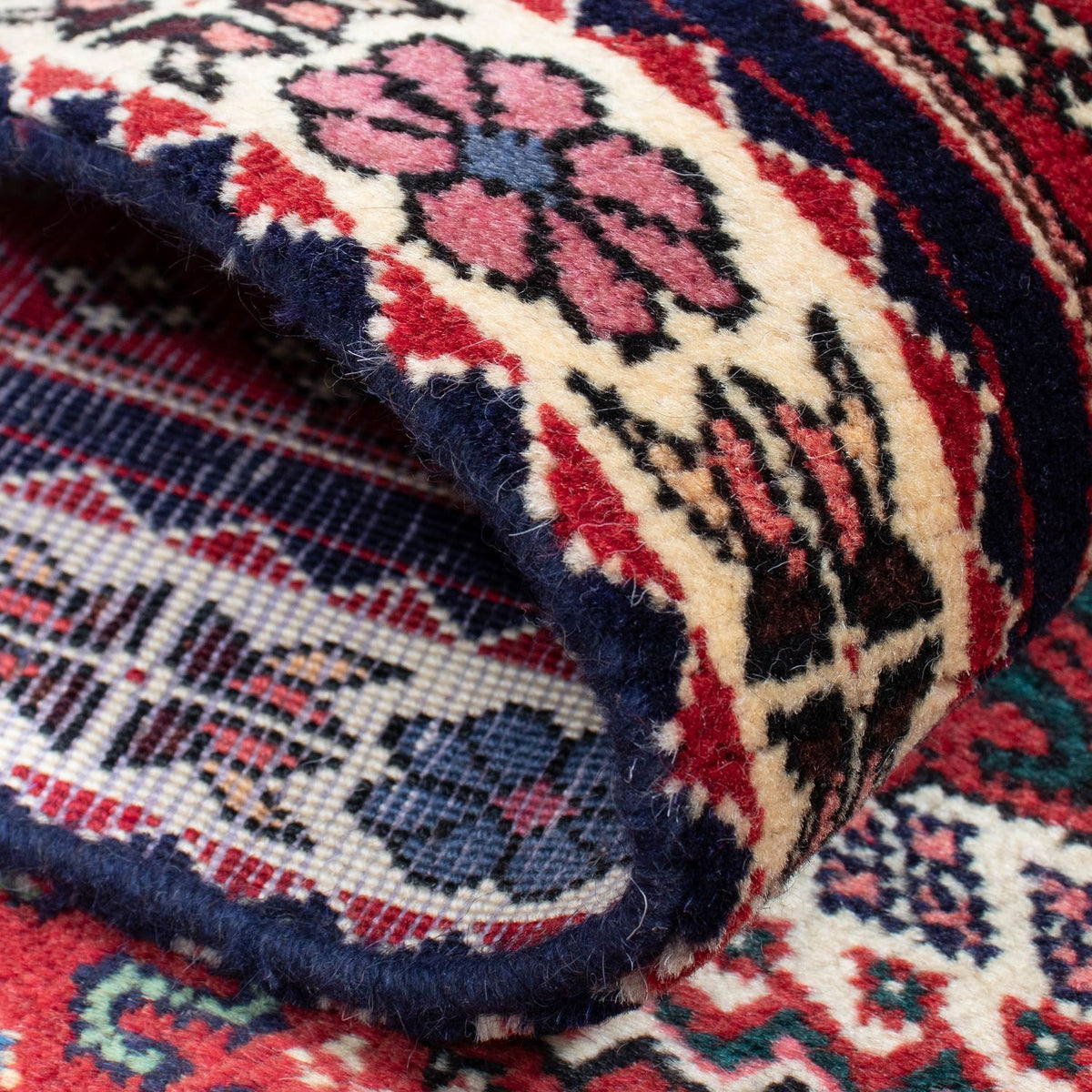 Biegacz Perski dywan - Nomadyczny - 297 x 77 cm - ciemna czerwień