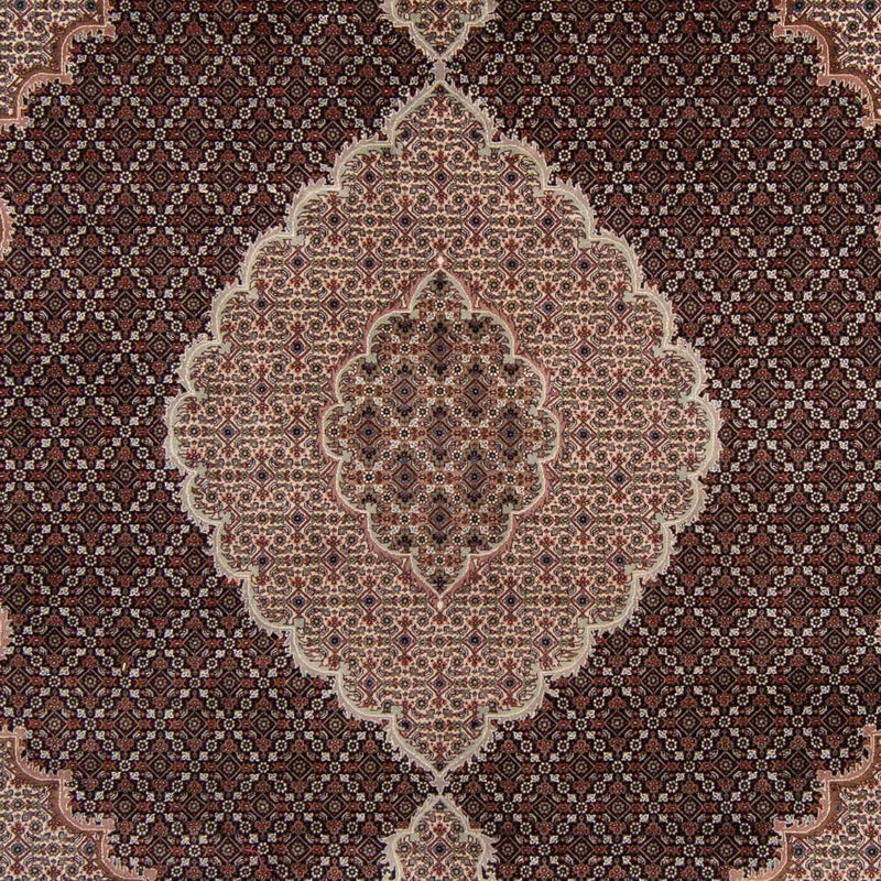 Dywan perski - Tabriz - 303 x 249 cm - ciemnoniebieski