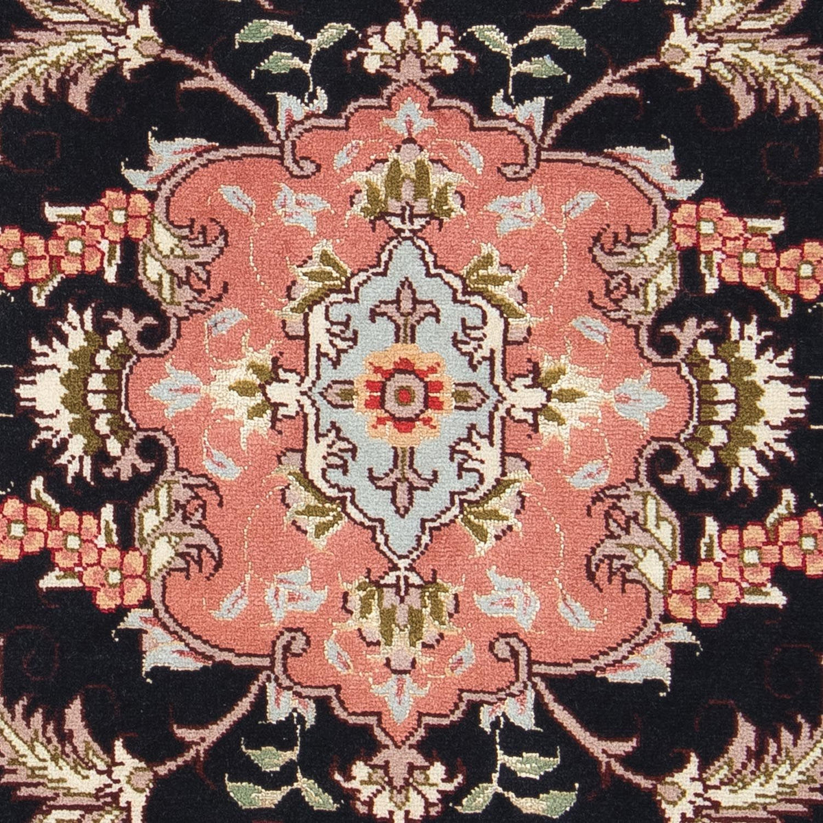 Dywan perski - Tabriz - Królewski - 90 x 60 cm - ciemnoniebieski