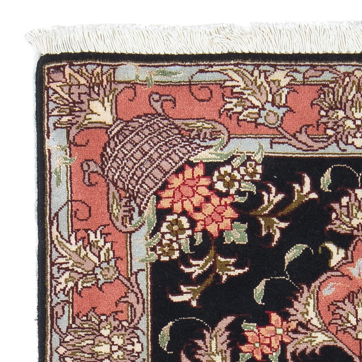 Dywan perski - Tabriz - Królewski - 90 x 60 cm - ciemnoniebieski