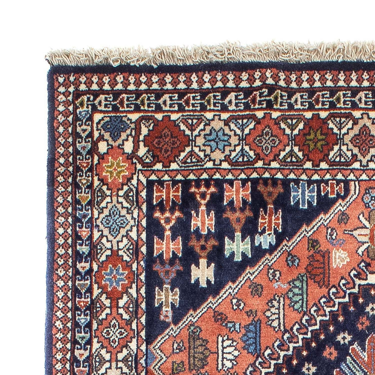 Perski dywan - Nomadyczny - 160 x 100 cm - ciemnoniebieski