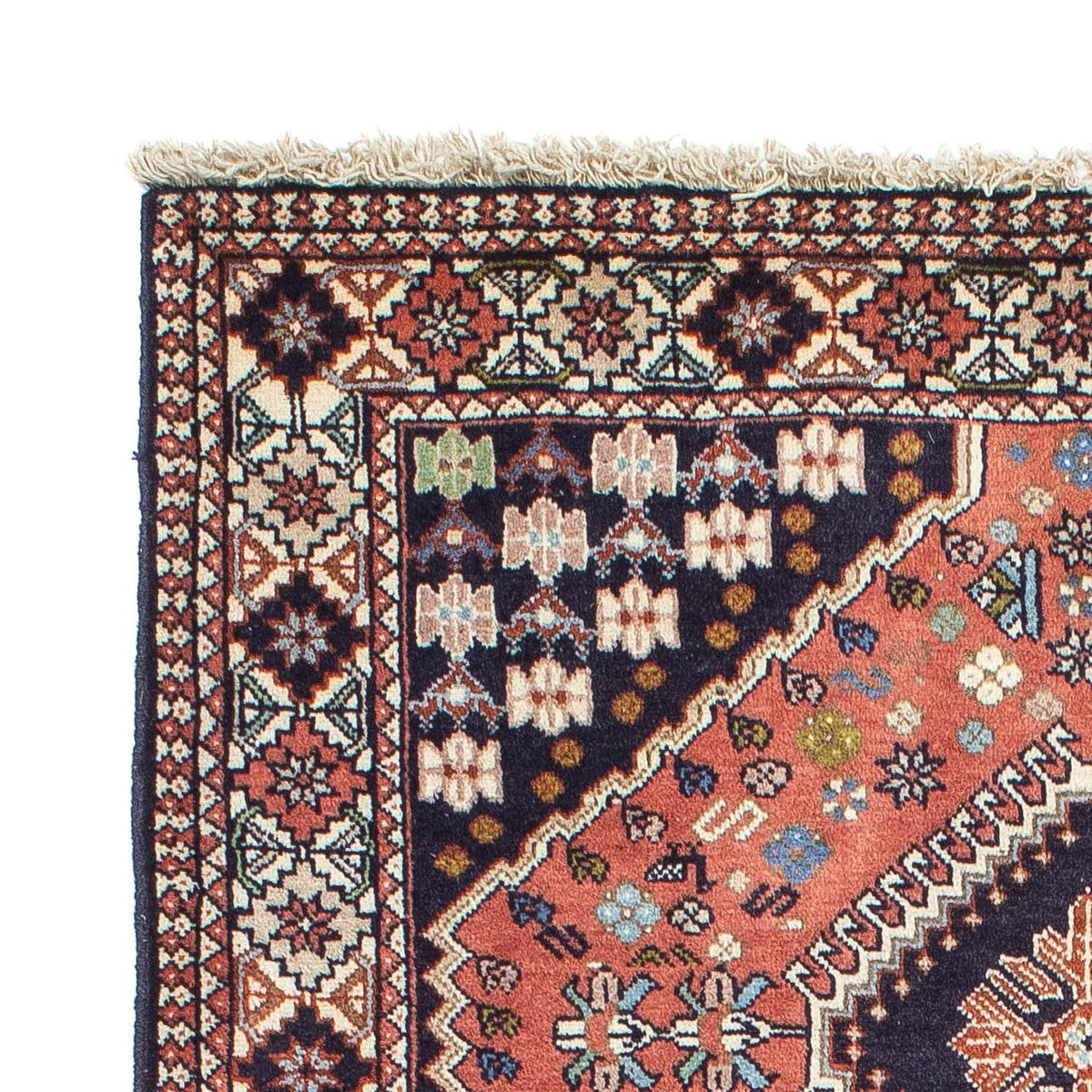 Perski dywan - Nomadyczny - 150 x 100 cm - ciemnoniebieski