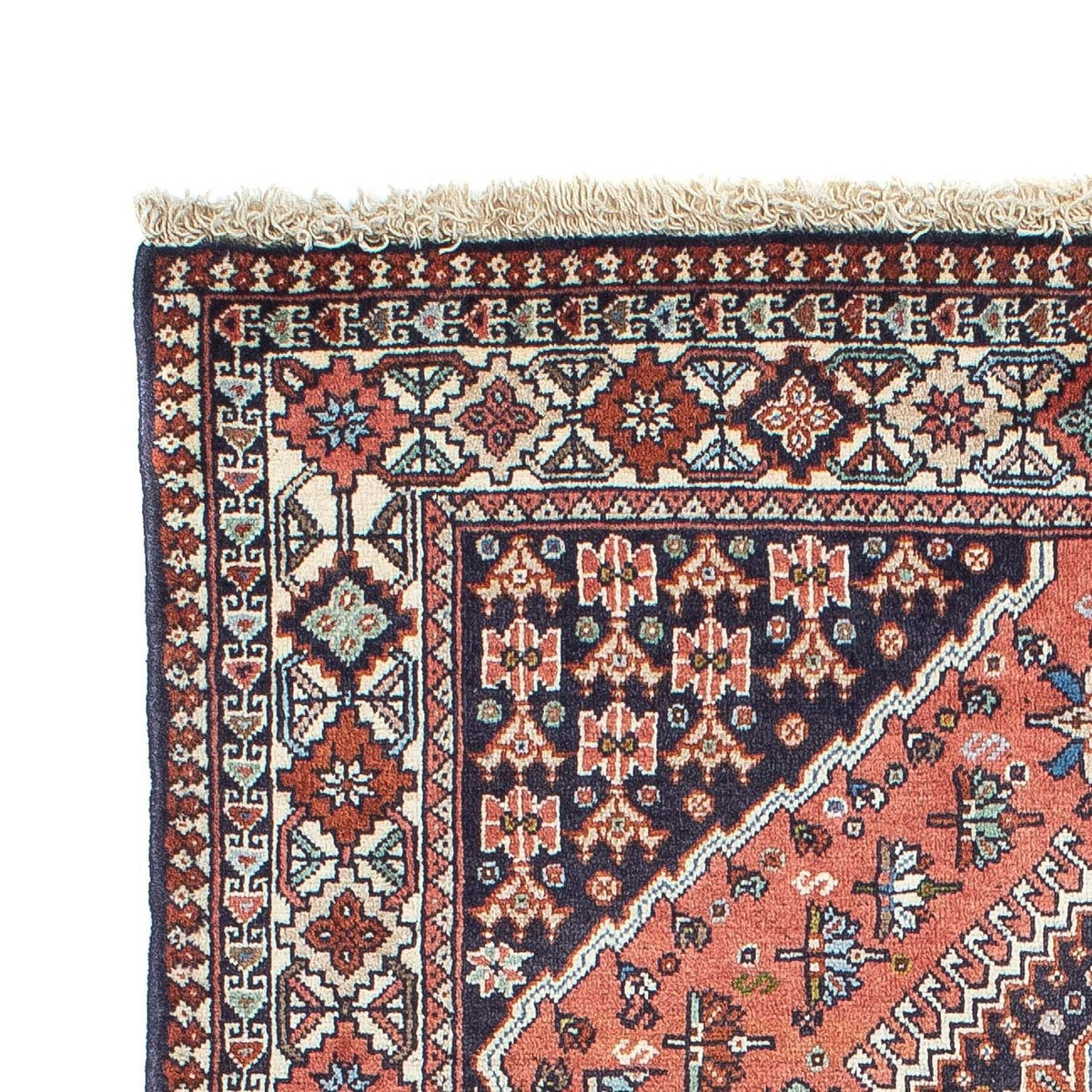 Perski dywan - Nomadyczny - 150 x 101 cm - ciemnoniebieski