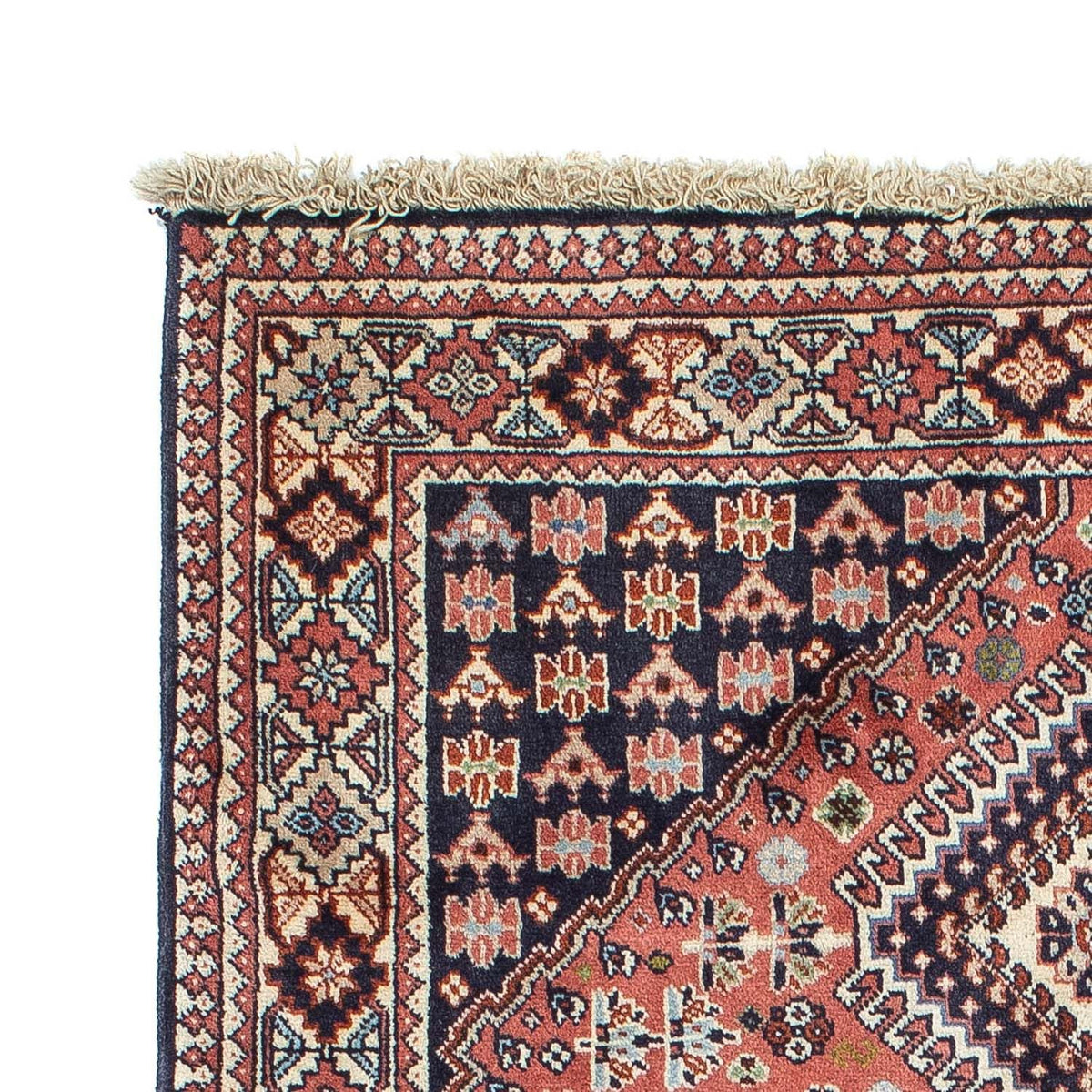 Perski dywan - Nomadyczny - 144 x 100 cm - ciemnoniebieski