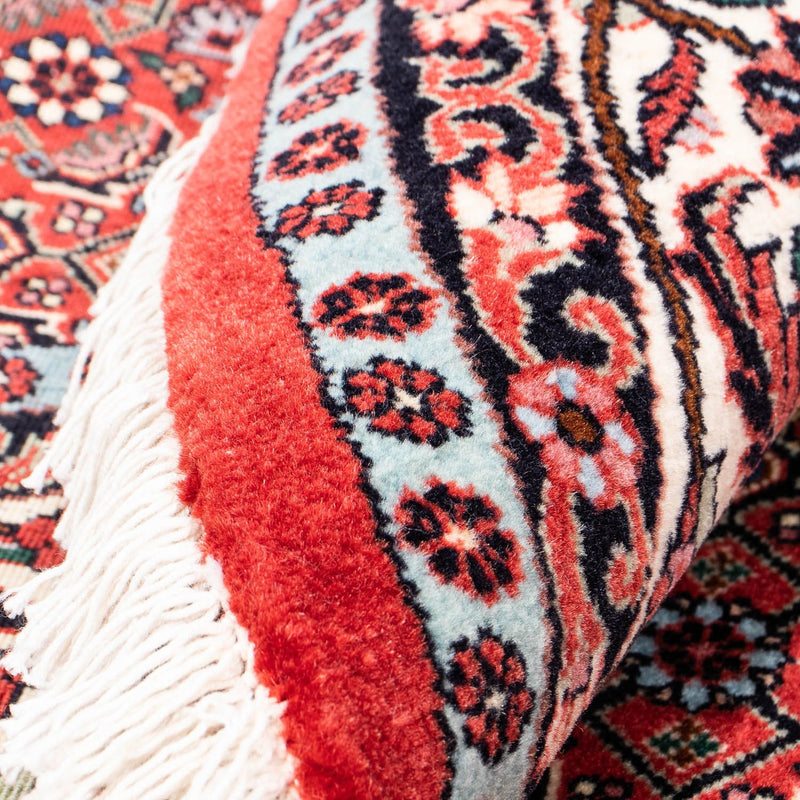 Dywan perski - Bijar okrągły  - 160 x 160 cm - ciemna czerwień