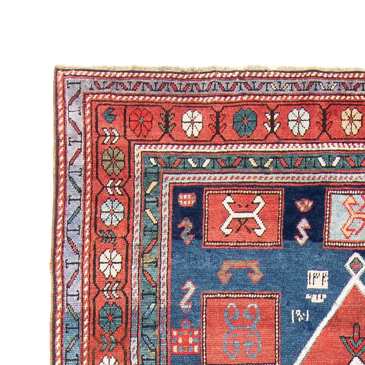 Biegacz Perski dywan - Nomadyczny - 380 x 170 cm - ciemnoniebieski