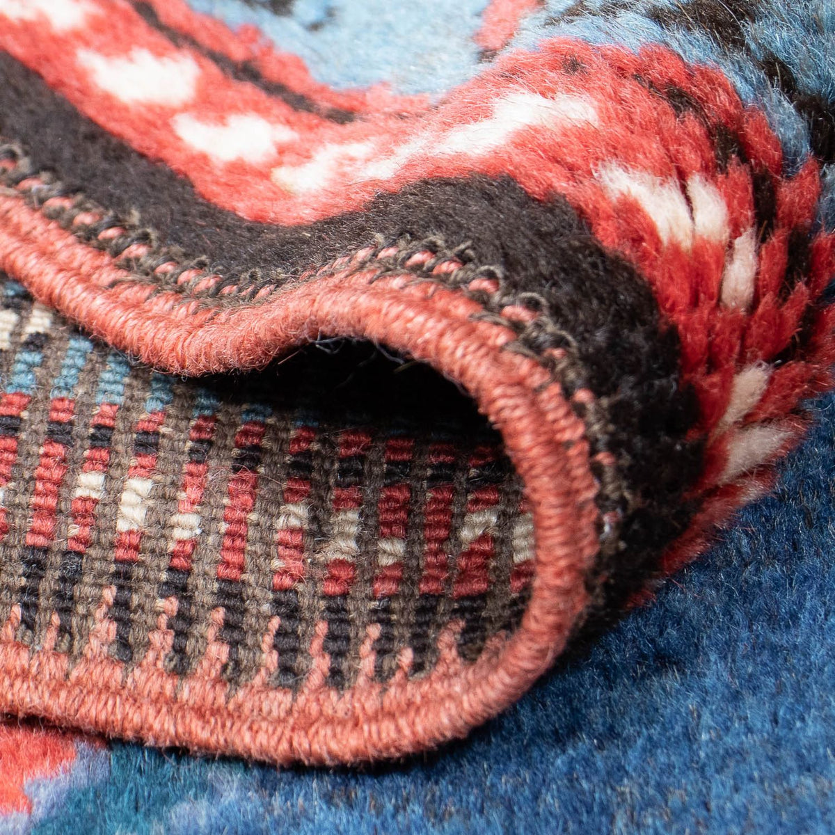 Biegacz Perski dywan - Nomadyczny - 380 x 170 cm - ciemnoniebieski