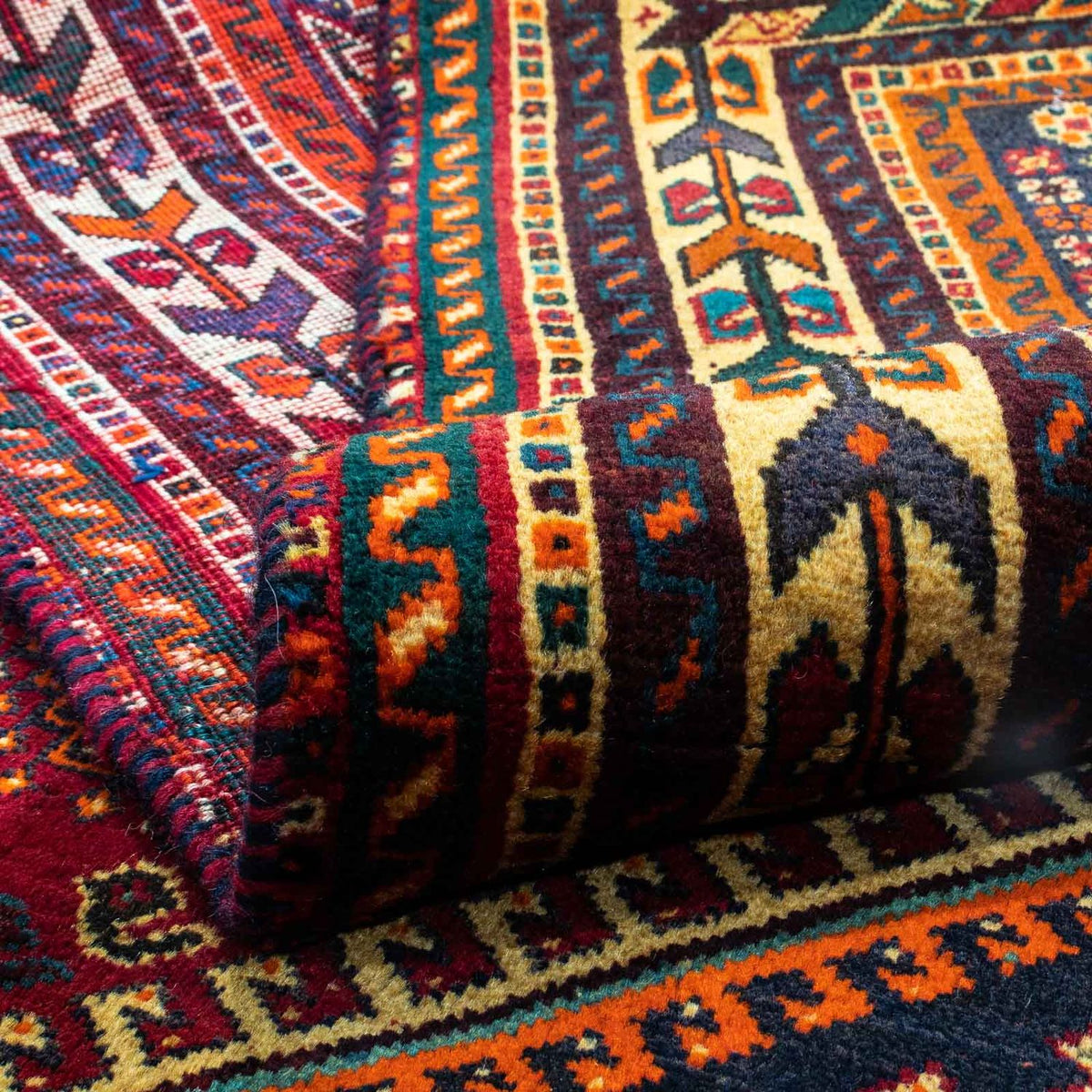 Perski dywan - Nomadyczny - 271 x 152 cm - ciemna czerwień