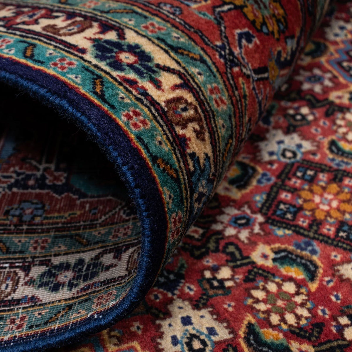 Dywan perski - Tabriz - Królewski - 282 x 199 cm - brązowy